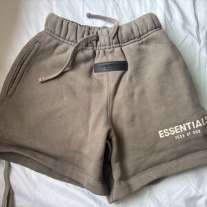Essentials Kids Tan Shorts